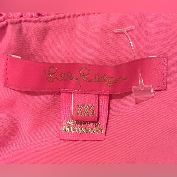 NEW Lilly Pulitzer Trixie One-Shoulder Ruffle Sun Burst Eyelet XXS $138 - Picture 4 of 5